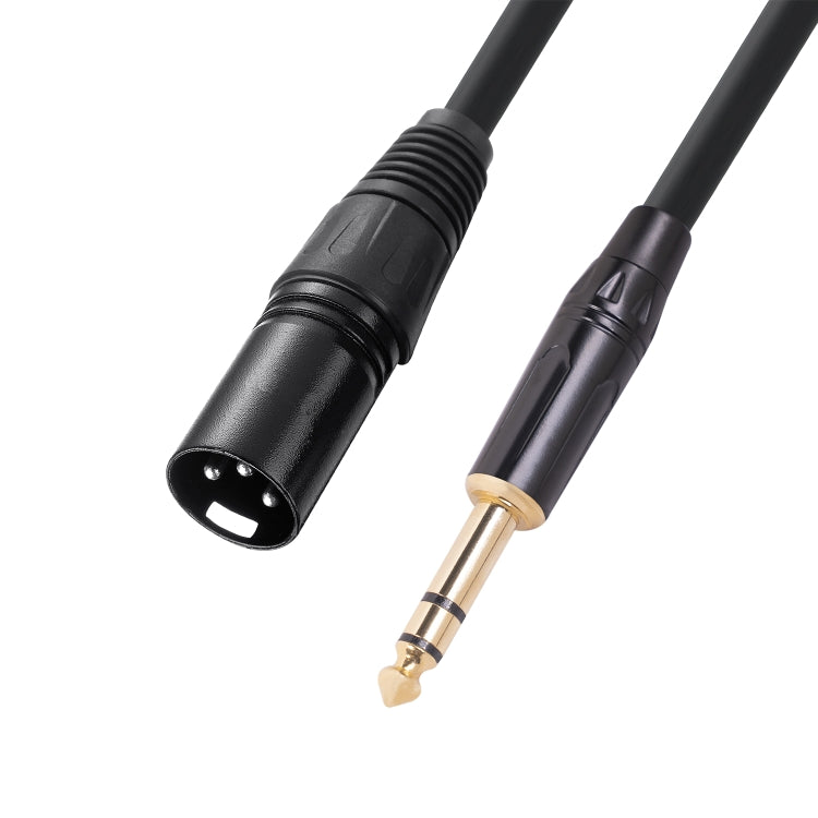 TC145BK19 6.35mm 1/4 inch TRS Male to XLR 3pin Male Audio Cable