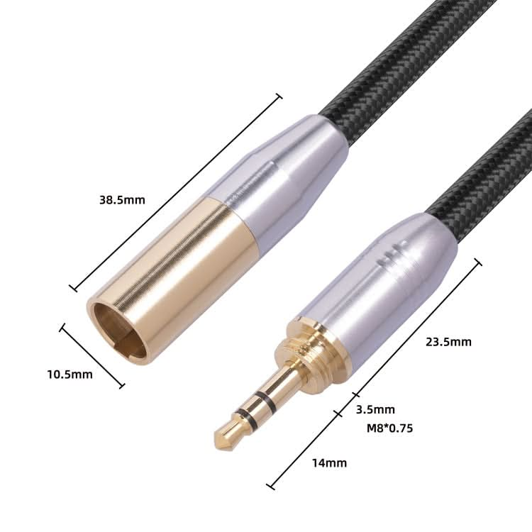 SB423M120-03 3.5mm Male to Mini XLR 3pin Male Audio Cable, Length: 30cm My Store