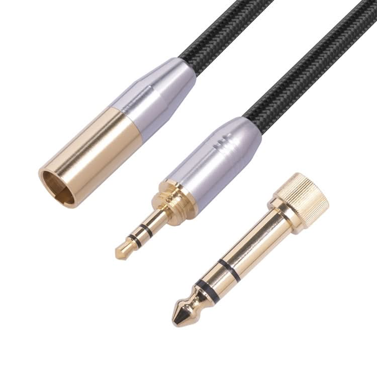 SB423M120-03 6.35mm + 3.5mm Male to Mini XLR 3pin Male Audio Cable, Length: 30cm My Store