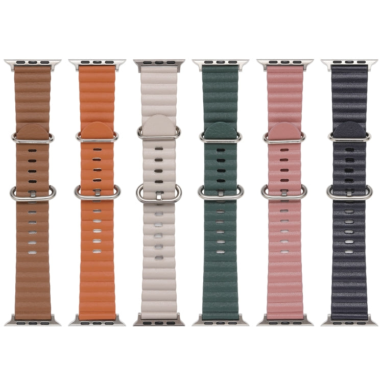 Ocean Style Leather Watch Strap