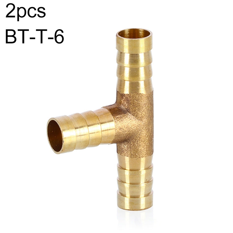 LAIZE 2pcs Pagoda T-type Three Way Pneumatic Components, Caliber:6mm My Store