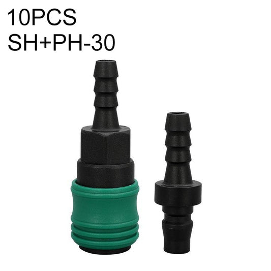 10pcs Plastic Steel C-type Self-lock Pneumatic Components