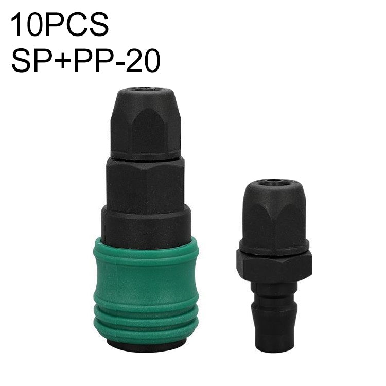 10pcs Plastic Steel C-type Self-lock Pneumatic Components