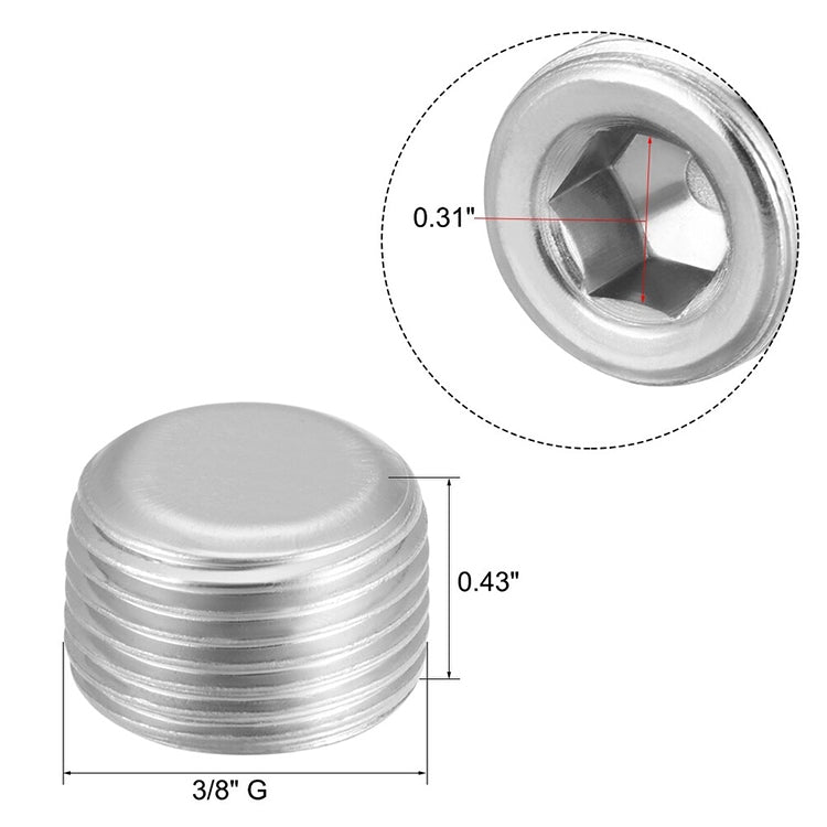 LAIZE 2pcs Iron Plug Connector Accessories, Caliber:6 Point My Store