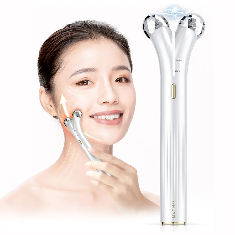 ANLAN EMS Double Roller Massage Instrument Facial Bueaty Roller Device