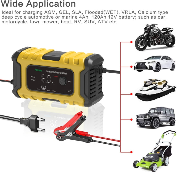 FOXSUR 6A 12V Motorcycle / Car Smart Battery Charger ÎҵÄÉ̵ê