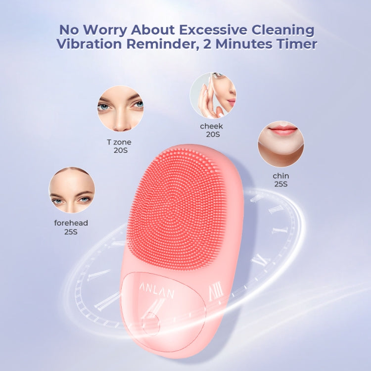 ANLAN Oval Waterproof Silicone Cleansing Instrument