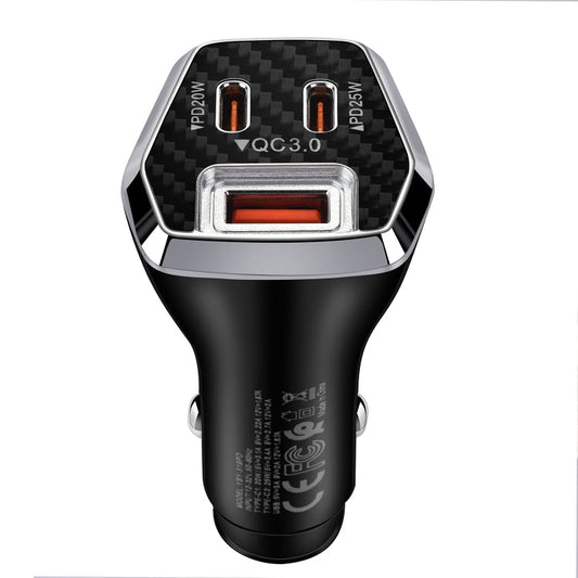 ACC-319PD 45W USB+Dual Type-C Fast Charge Car Charger