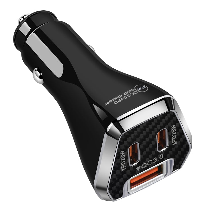 ACC-319PD 45W USB+Dual Type-C Fast Charge Car Charger