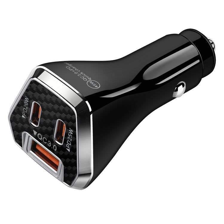 ACC-319PD 45W USB+Dual Type-C Fast Charge Car Charger