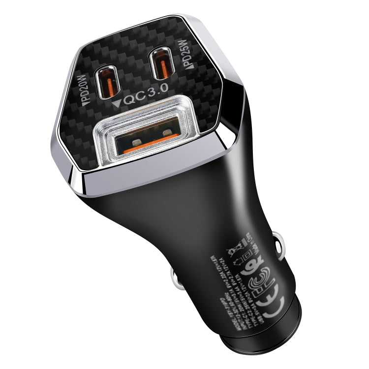 ACC-319PD 45W USB+Dual Type-C Fast Charge Car Charger