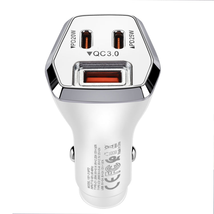 ACC-319PD 45W USB+Dual Type-C Fast Charge Car Charger