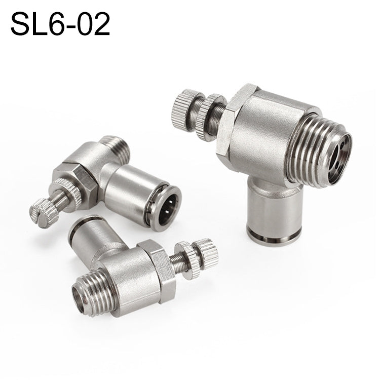 LAIZE Nickel Plated Copper Male Thread Throttle Valve Pneumatic Connector My Store