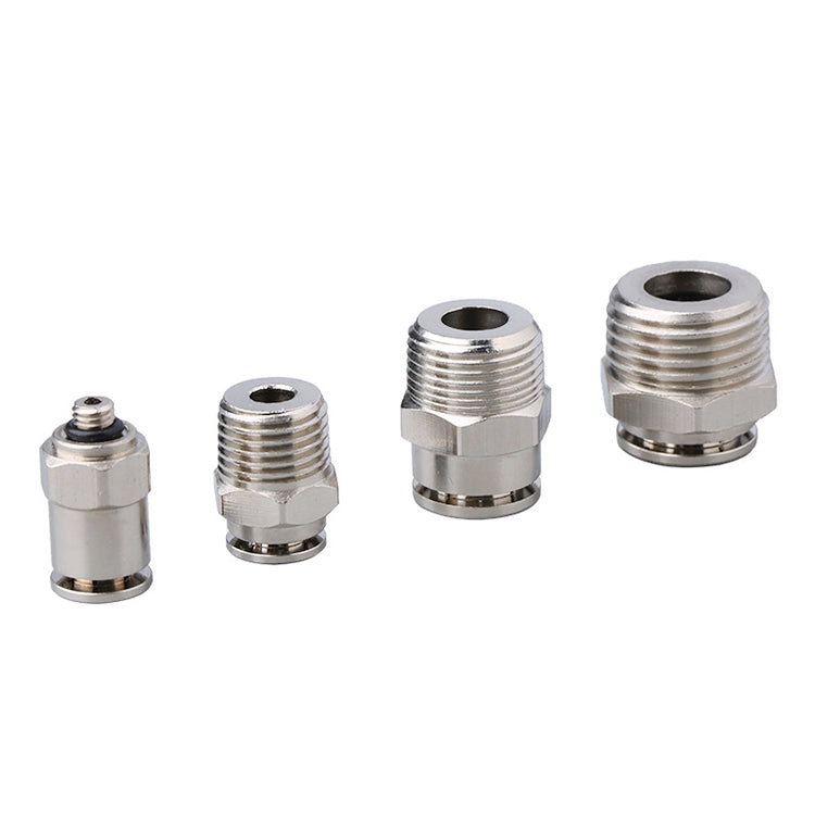 LAIZE Nickel Plated Copper Male Thread Straight Pneumatic Quick Connector My Store