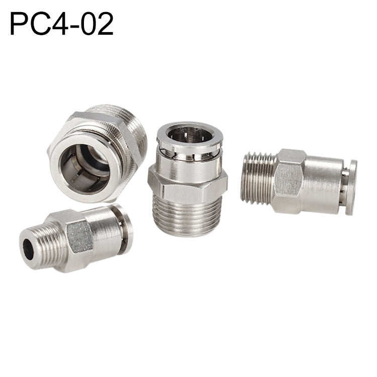 LAIZE Nickel Plated Copper Male Thread Straight Pneumatic Quick Connector My Store