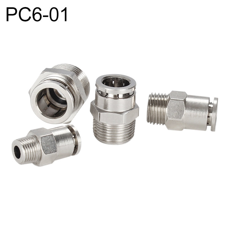 LAIZE Nickel Plated Copper Male Thread Straight Pneumatic Quick Connector My Store