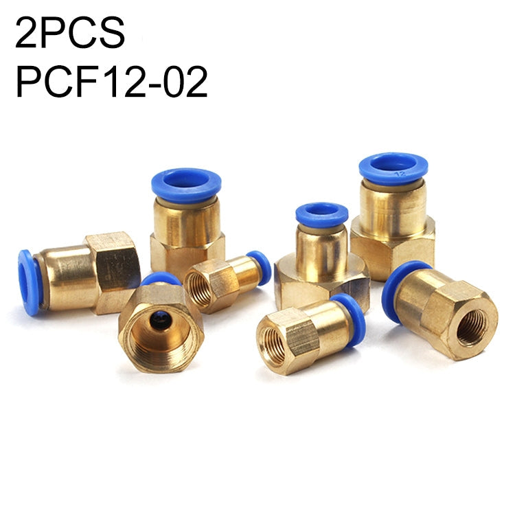 PCF6-03 LAIZE 2pcs Female Thread Straight Pneumatic Quick Connector My Store