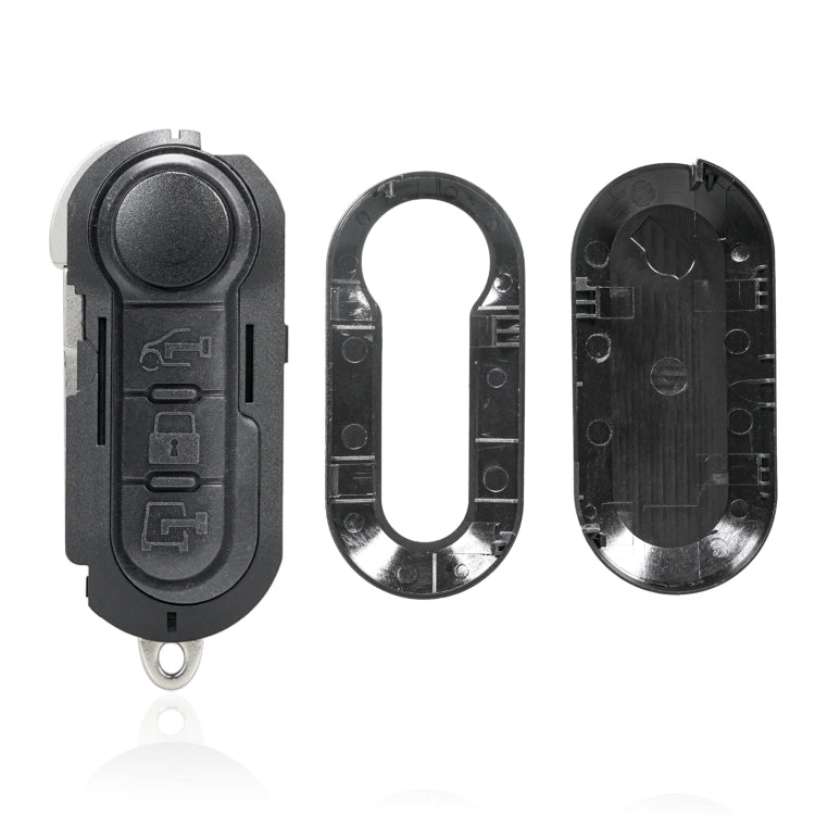 For Fiat 3 Button Folding Car Key Case Remote Control Shell SIP22