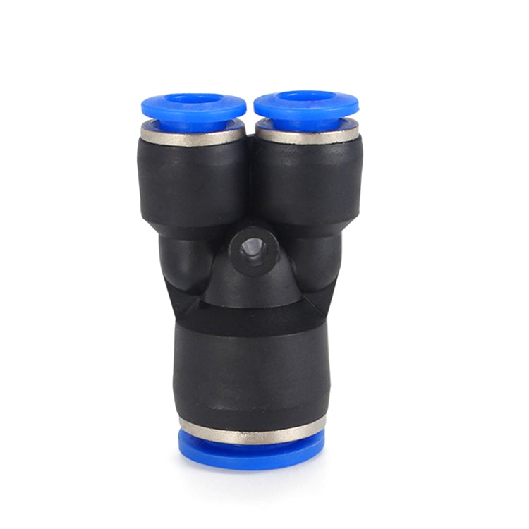 PW16-12 LAIZE 2pcs Plastic Y-type Tee Reducing Pneumatic Quick Fitting Connector My Store