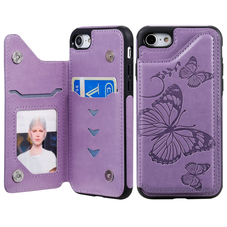 Butterfly Embossing Pattern Shockproof Protective Case with Holder & Card Slots & Photo Frame, Series 1 My Store