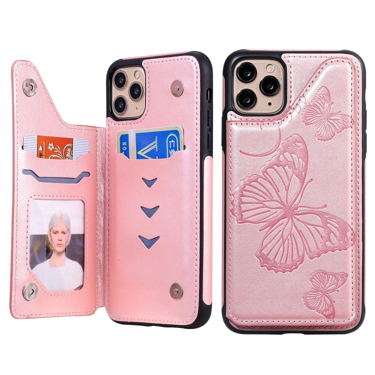 Butterfly Embossing Pattern Shockproof Protective Case with Holder & Card Slots & Photo Frame, Series 4