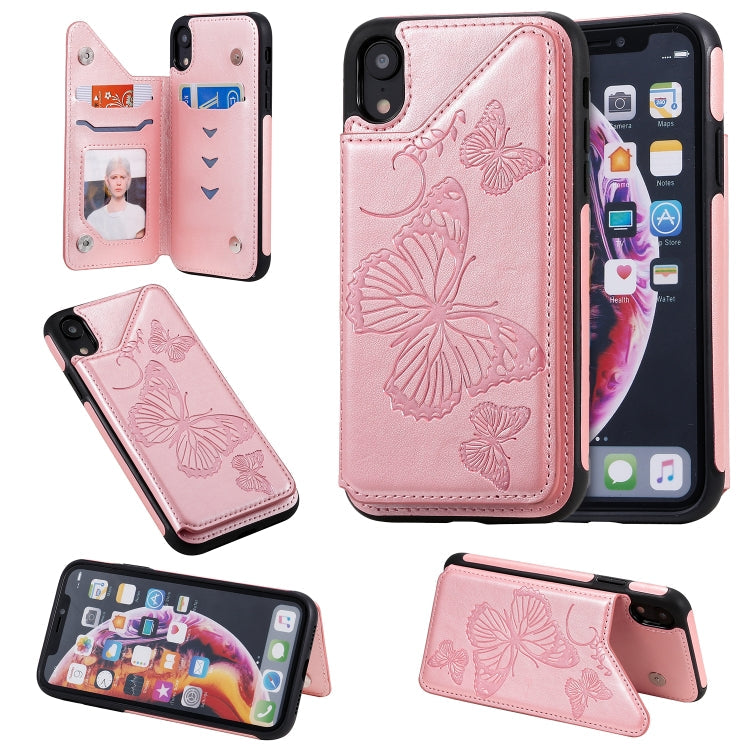 Butterfly Embossing Pattern Shockproof Protective Case with Holder & Card Slots & Photo Frame, Series 1 My Store