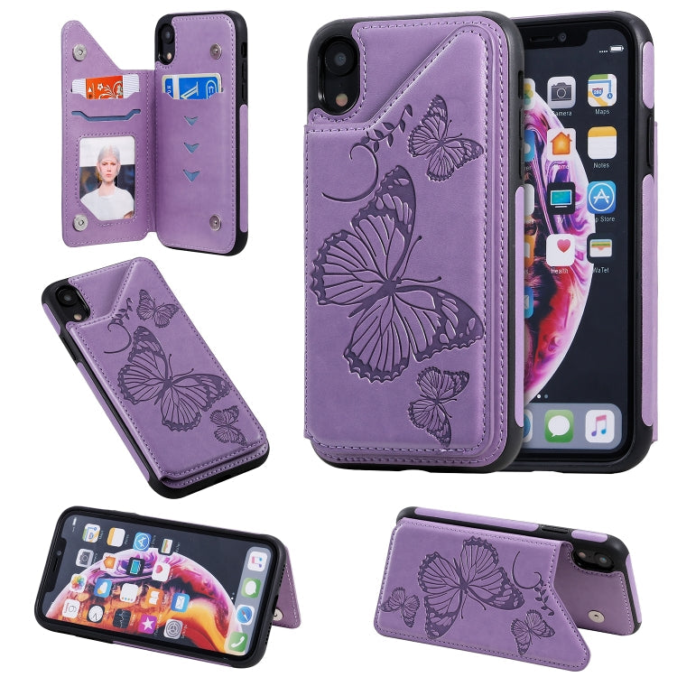 Butterfly Embossing Pattern Shockproof Protective Case with Holder & Card Slots & Photo Frame, Series 1 My Store