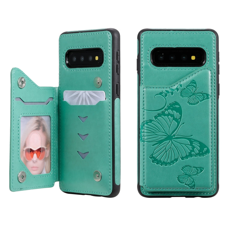 Butterfly Embossing Pattern Shockproof Protective Case with Holder & Card Slots & Photo Frame, Series 5