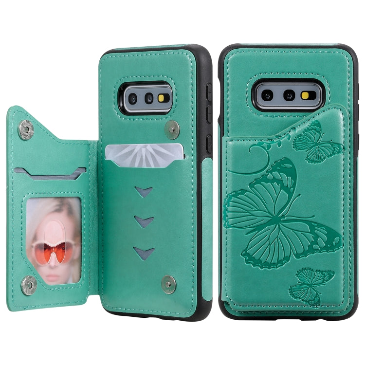 Butterfly Embossing Pattern Shockproof Protective Case with Holder & Card Slots & Photo Frame, Series 4