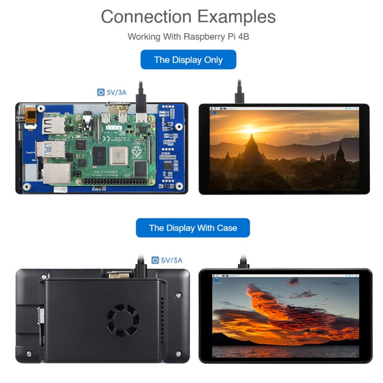 Waveshare Raspberry Pi 5.5 inch 2K Capacitive Touch LCD Display