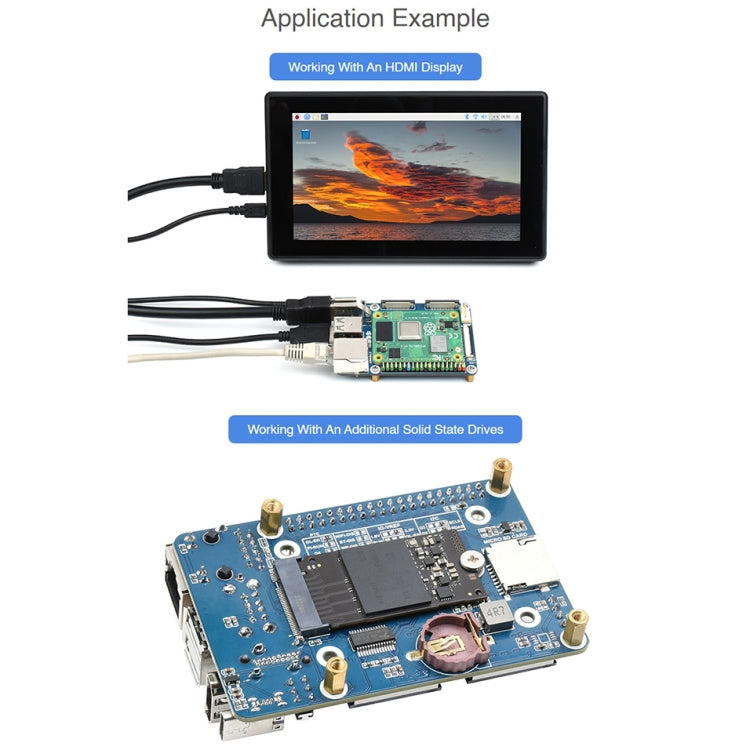 Waveshare Mini Base Board Designed for Raspberry Pi Compute Module 4 My Store