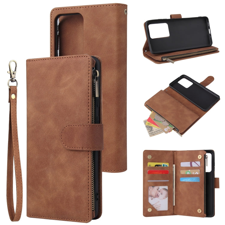 Multifunctional Horizontal Flip Leather Case, with Card Slot & Holder & Zipper Wallet & Photo Frame, Series 3