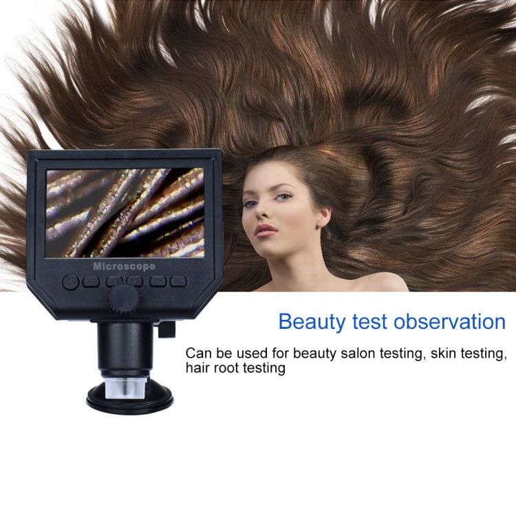 G600 600X 3.6MP 4.3 inch HD LCD Display Portable Digital Microscope Reluova