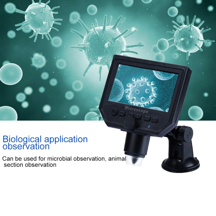 G600 600X 3.6MP 4.3 inch HD LCD Display Portable Digital Microscope