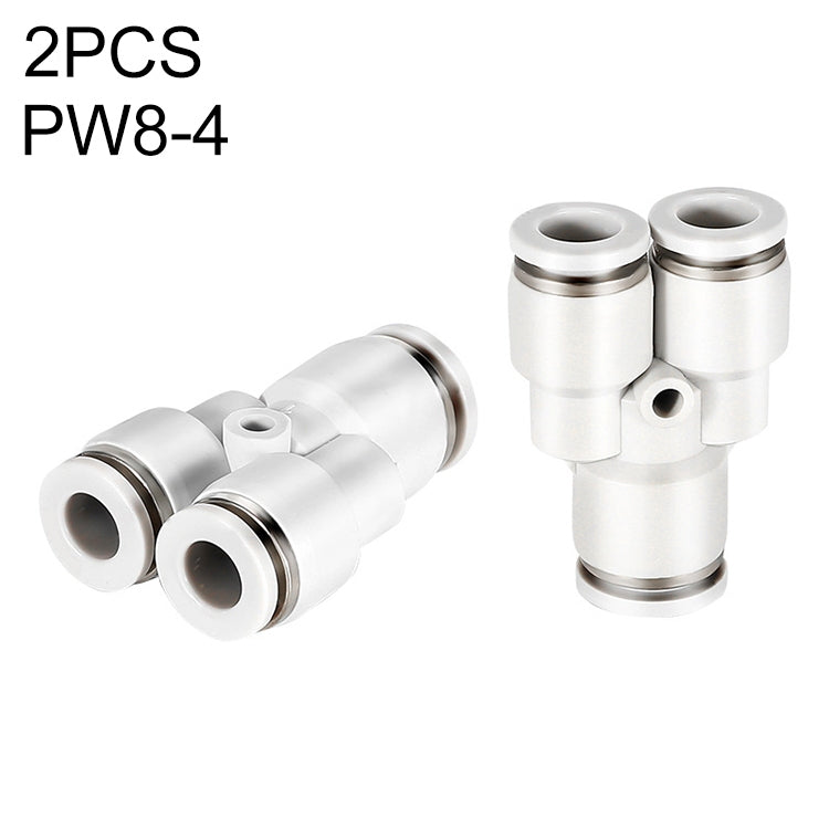 PW6-4 LAIZE 2pcsPW Y-type Tee Reducing Pneumatic Quick Fitting Connector My Store