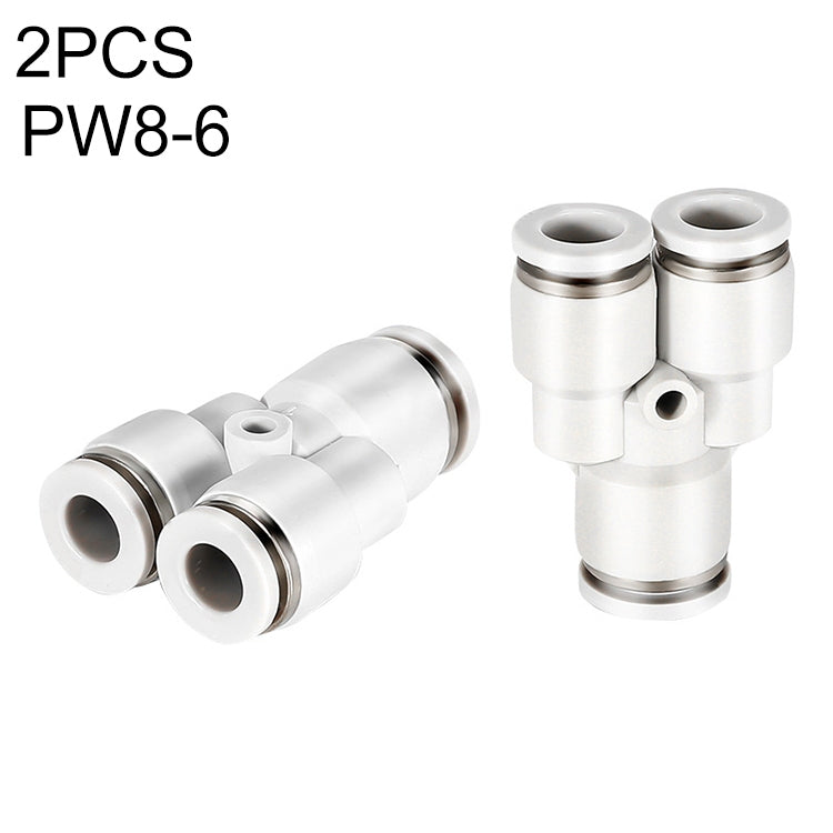 PW6-4 LAIZE 2pcsPW Y-type Tee Reducing Pneumatic Quick Fitting Connector My Store