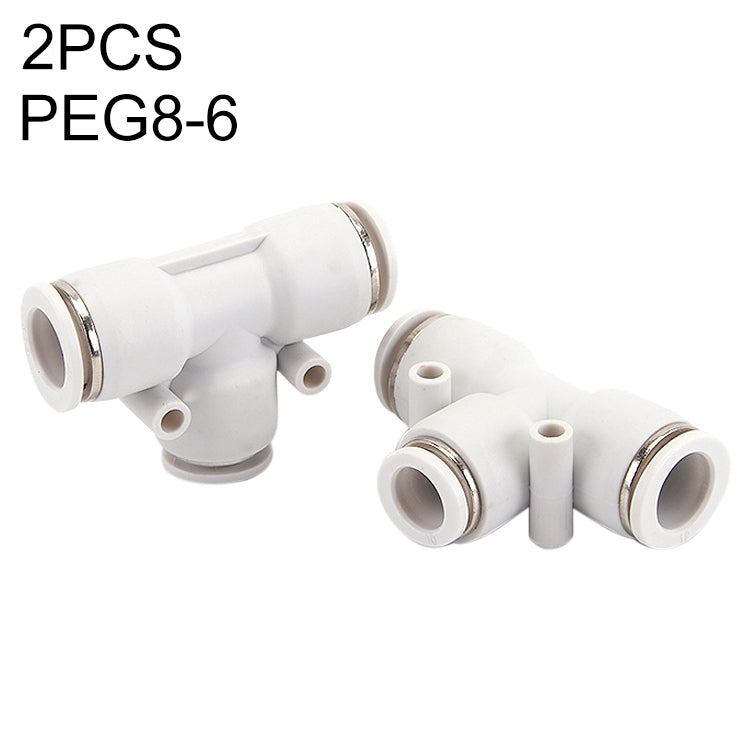 PEG6-4 LAIZE 2pcs PW T-type Tee Reducing Pneumatic Quick Fitting Connector My Store