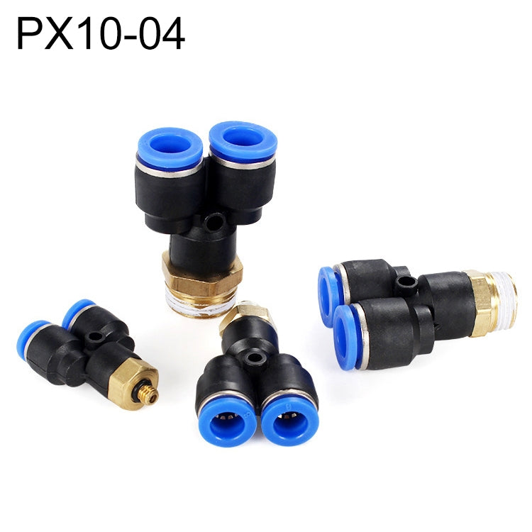 PX6-02 LAIZE 2pcs Plastic Y-type Tee Male Thread Pneumatic Quick Connector My Store