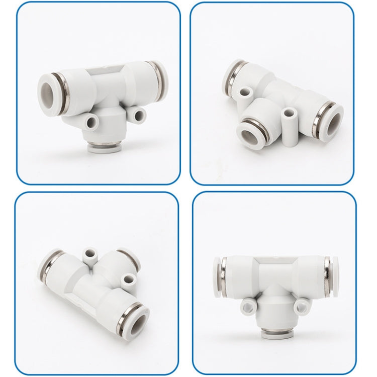 PE-10 LAIZE 2pcs PE T-type Tee Pneumatic Quick Fitting Connector My Store