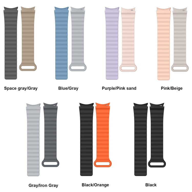 For Samsung Galaxy Watch5 Silicone Magnetic Watch Band