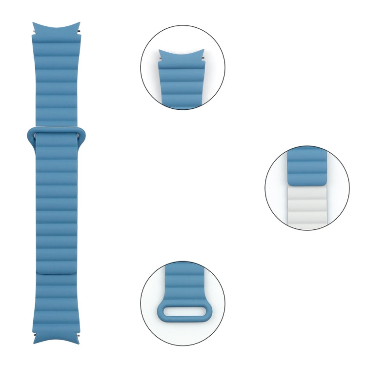 For Samsung Galaxy Watch5 Silicone Magnetic Watch Band