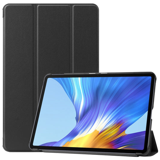 For Huawei MatePad 10.4 inch Solid Color Anti-fall Horizontal Flip Tablet PC Protective Leather Case with Bracket