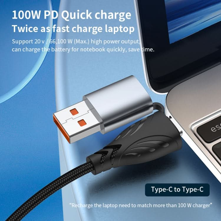 ADC-008 100W USB/Type-C to Type-C + 8 Pin + Micro USB Two to Three Fully Compatible Fast Charge Data Cable