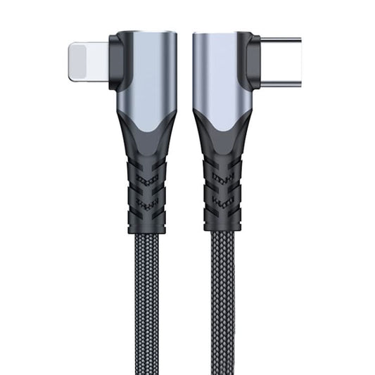 ADC-009 20W USB-C/Type-C to 8 Pin Double Elbow Data Cable