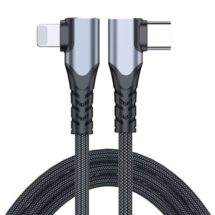 ADC-009 20W USB-C/Type-C to 8 Pin Double Elbow Data Cable