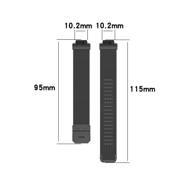 Stainless Steel Metal Mesh Wrist Strap Watch Band for Fitbit Inspire / Inspire HR / Ace 2