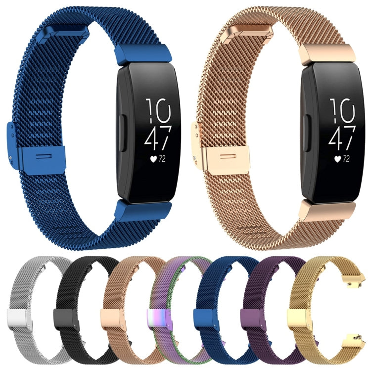 Stainless Steel Metal Mesh Wrist Strap Watch Band for Fitbit Inspire / Inspire HR / Ace 2