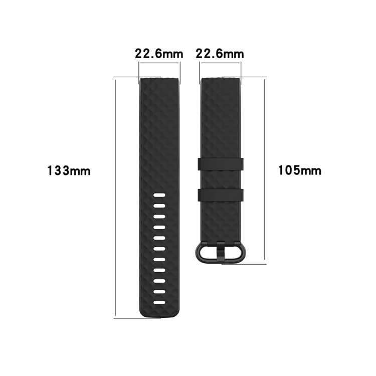 Color Buckle TPU Wrist Strap Watch Band for Fitbit Charge 4 / Charge 3 / Charge 3 SE, Series 2