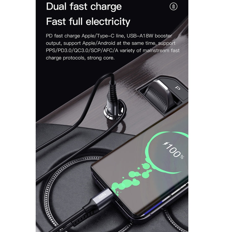 TOTUDESIGN 20W USB Car Fast Charging, Cable Length: 1.2m