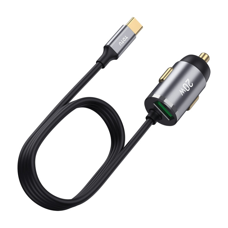 TOTUDESIGN 20W USB Car Fast Charging, Cable Length: 1.2m